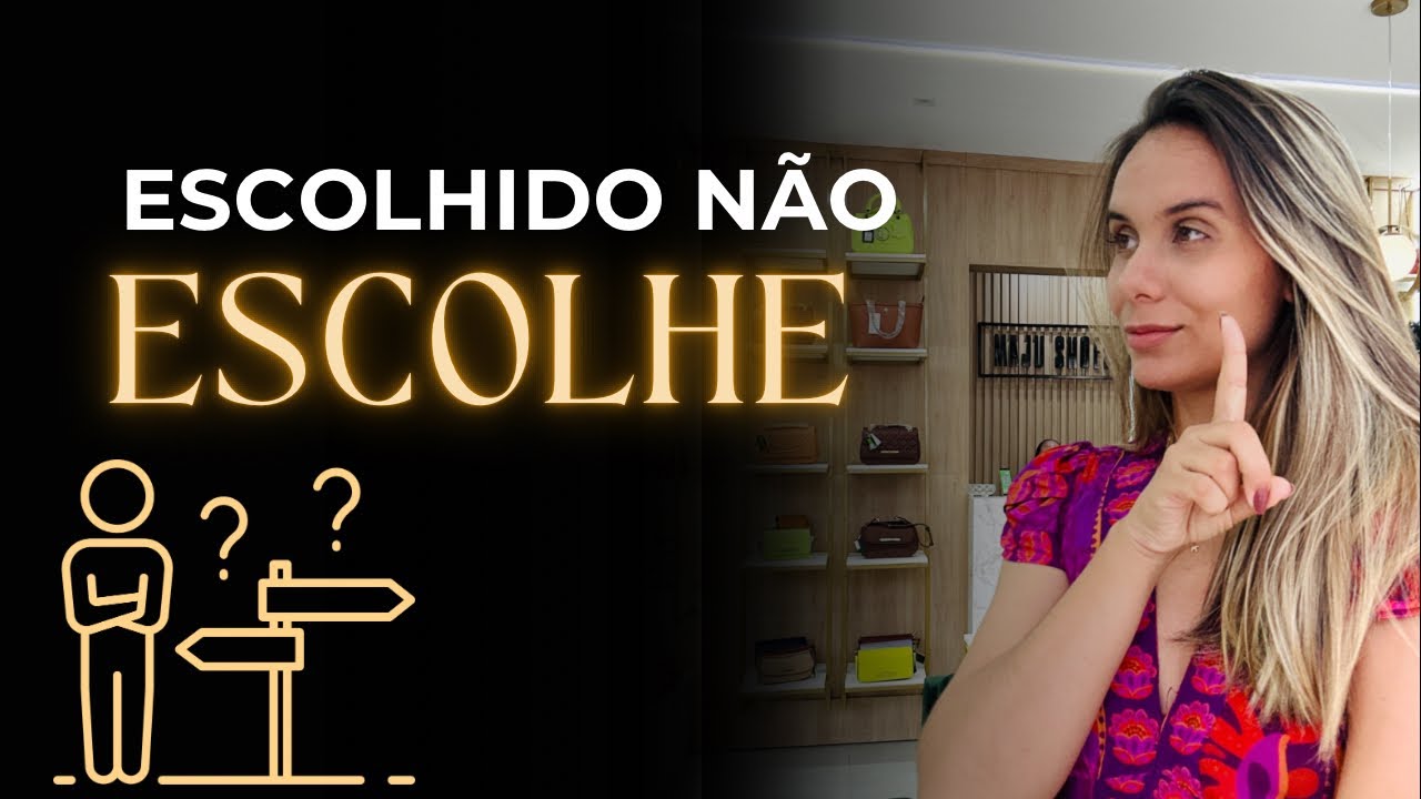 Quem é escolhido de Deus, NÃO TEM ESCOLHA! E qualquer escolha fora da vontade de Deus é ruína!