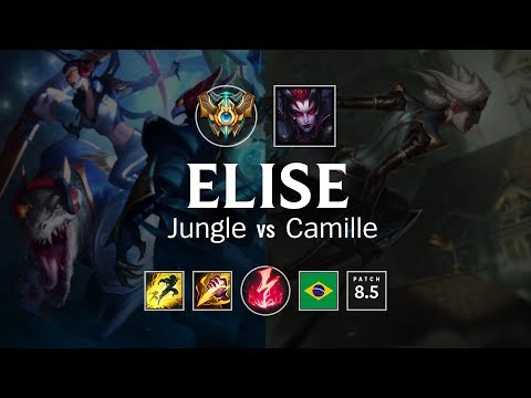 Elise Jungle vs Camille - BR Challenger Patch 8.5