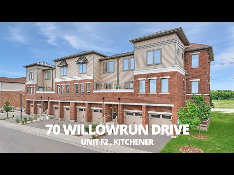 Wonderful Townhome - 70 Willowrun Drive - Unit F2 - Kitchener Real Estate Video