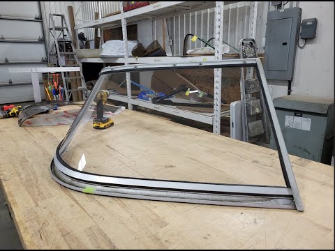 New Curved boat windshield replacement and install