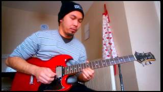 Video thumbnail for Silvertone SG copy review pt 2 using Roland Cube Street built-in effects by vincent ryan borres