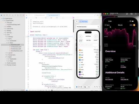 Crypto App with SwiftUI, MVVM, Combine and Core Data