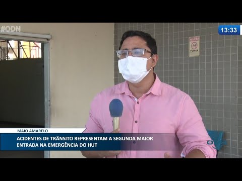 Acidentes de trânsito representam a segunda maior entrada na emergência do HUT 03 05 2021