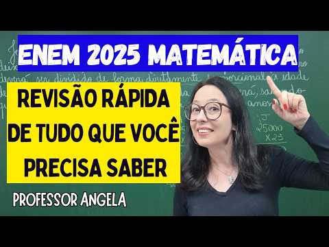 Quick and efficient math review for the ENEM 2025 exam.