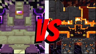Ender Guardian vs. Ancient Remnant in Minecraft!