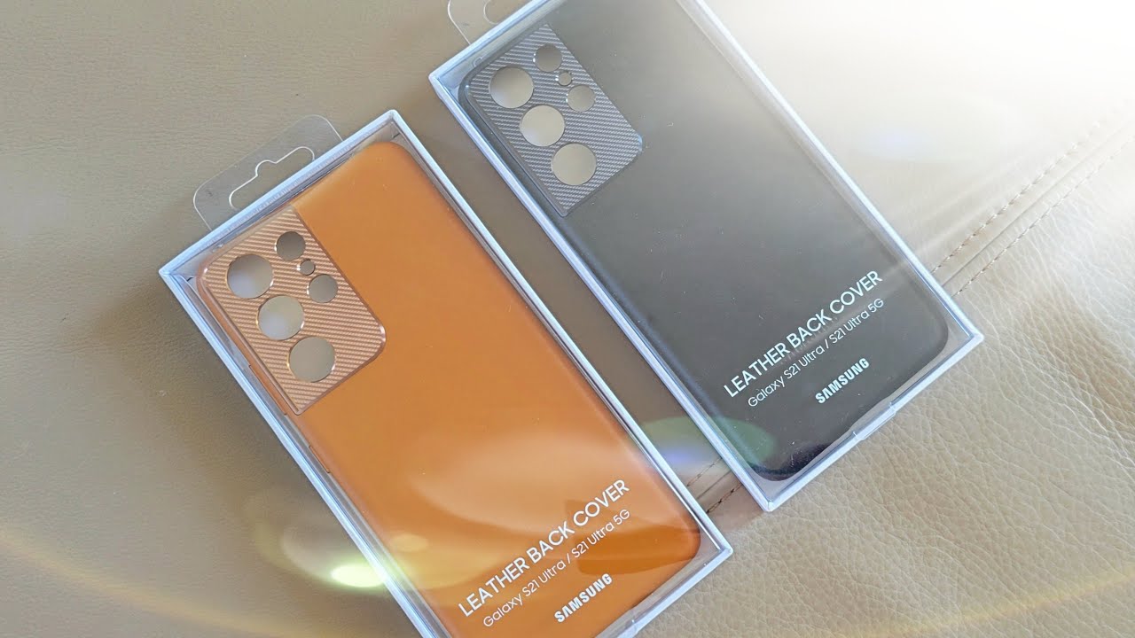 Samsung Galaxy S21 Ultra Official Leather Cover - Unboxing and Hands-On