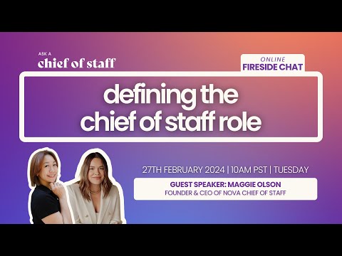 What is a Chief of Staff? - Role Explained
