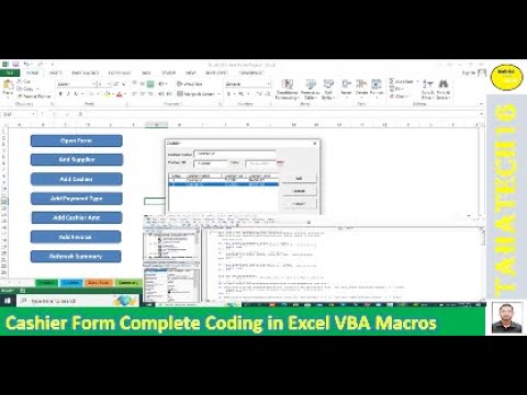 Part 06 - Cashier Form Complete Coding in Excel VBA Macros