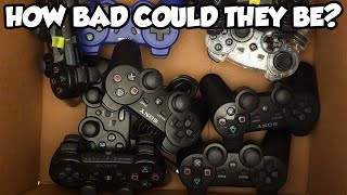 I bought 9 PS3 controllers for $40... how bad could they be?