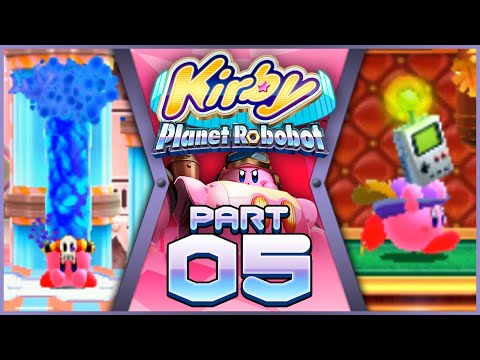 Kirby Planet Robobot (100%) - Part 5 - Area 2 (Blind Playthrough)