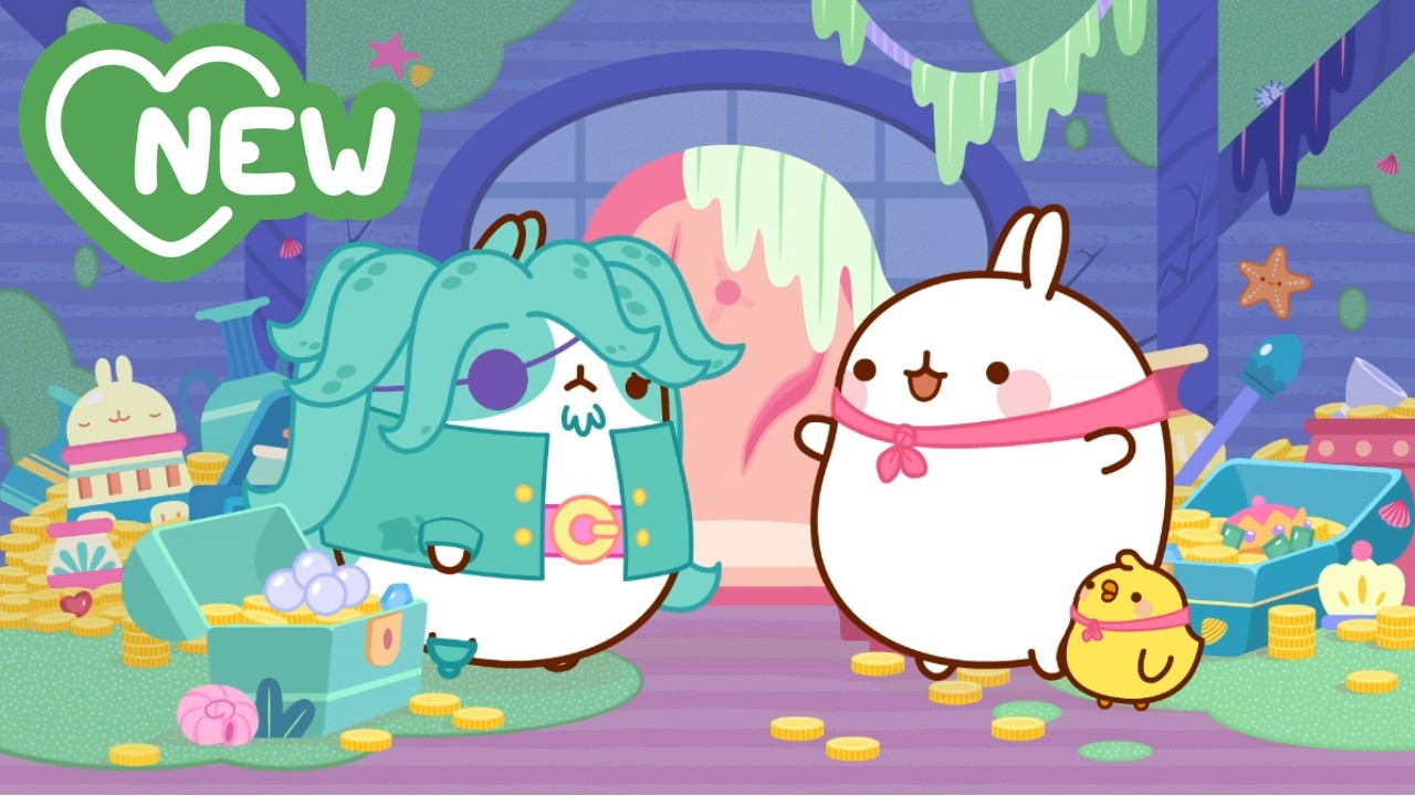 Treasure, Pirates & Big Adventures ⚓✨ Molang’s Pirate Compilation