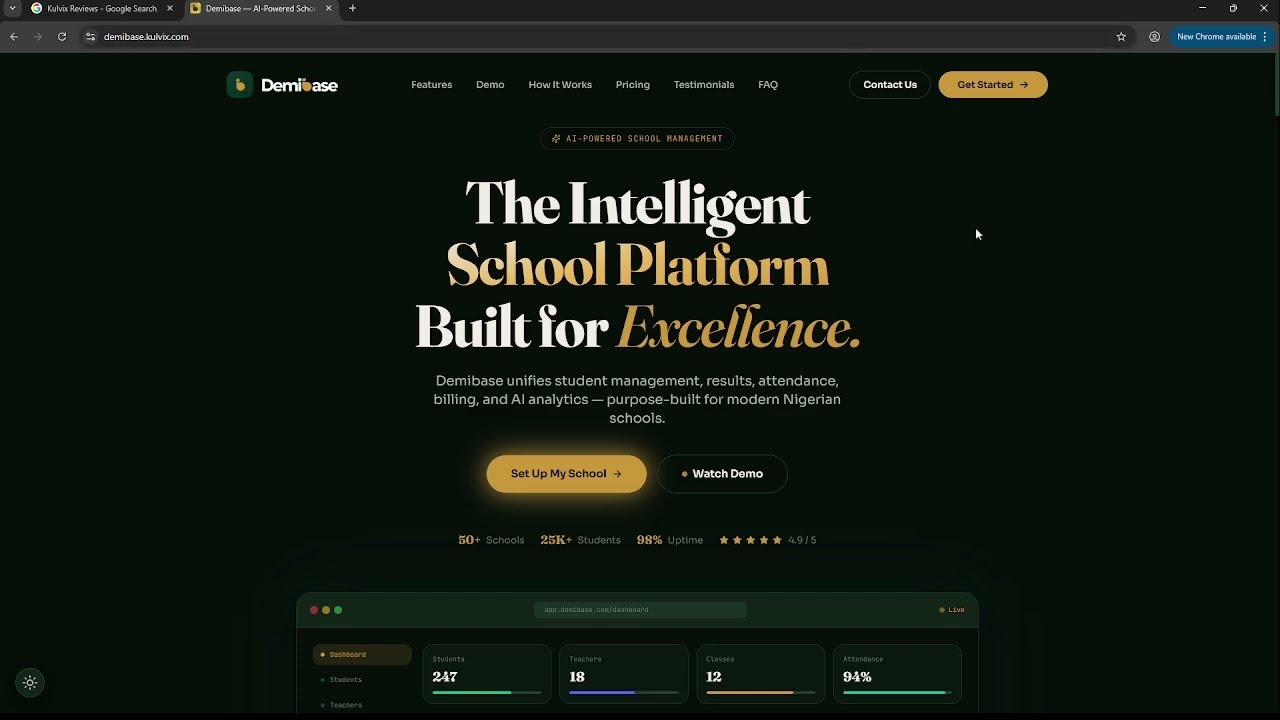 Demibase Demo | AI-Powered School Admin Dashboard | Admins Are Ditching Paperwork For This Platform
