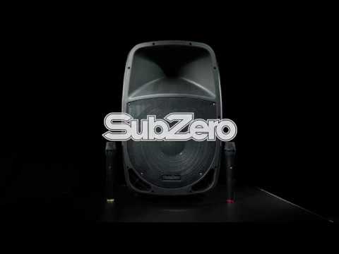 SubZero SZPA-P15 Portable PA with Bluetooth + Mics | Gear4music demo