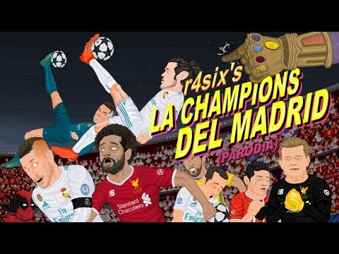 Parodia animada de la Champions del Real Madrid