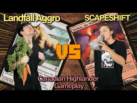 What is the Best Land Deck in Highlander?? || Candian Highlander || Landfall Aggro vs Scapeshift