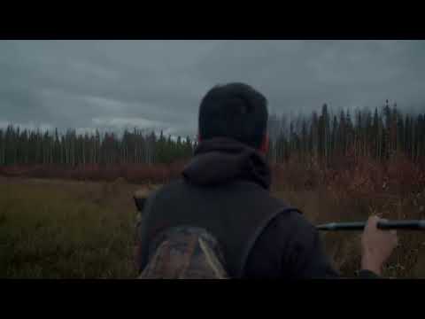 Alaskan Moose hunt with a spear