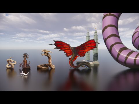 Giant Snakes size comparison