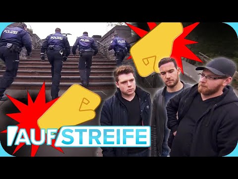 Zusammen im Einsatz: 4 bewaffnete Polizisten VS. 1 aggressive Jungs-Gang 🤜🏻 🤛🏻 | Auf Streife | SAT.1