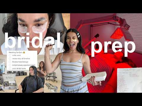 let’s wedding prep!! bridal appointments, vows, honeymoon haul, & finishing my to do list 🥹