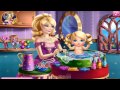 Принцесса Барби, забота о маленькой принцессе Barbie Princess Baby Wash игра ...