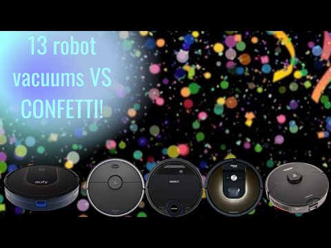 Robot Vacuum Party: 13 Robot Vacuums VS CONFETTI!