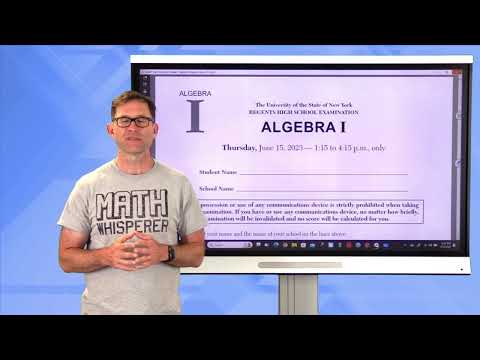 Algebra 1 Regents Review - June 2024