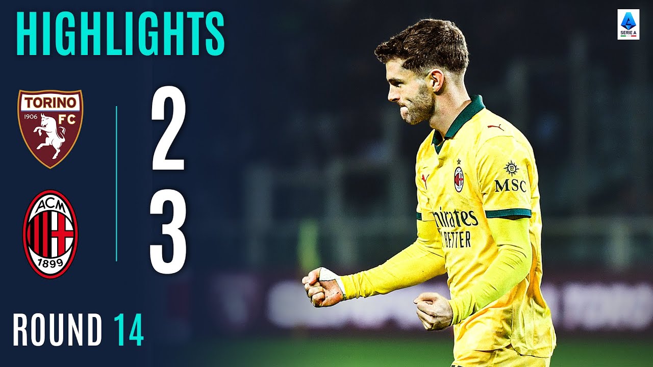 TORINO-MILAN 2-3 | HIGHLIGHTS | Pulisic The Hero For The Rossoneri | Serie A 2025/26