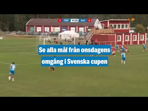 Se alla mål från onsdagens omgång i Svenska cupen