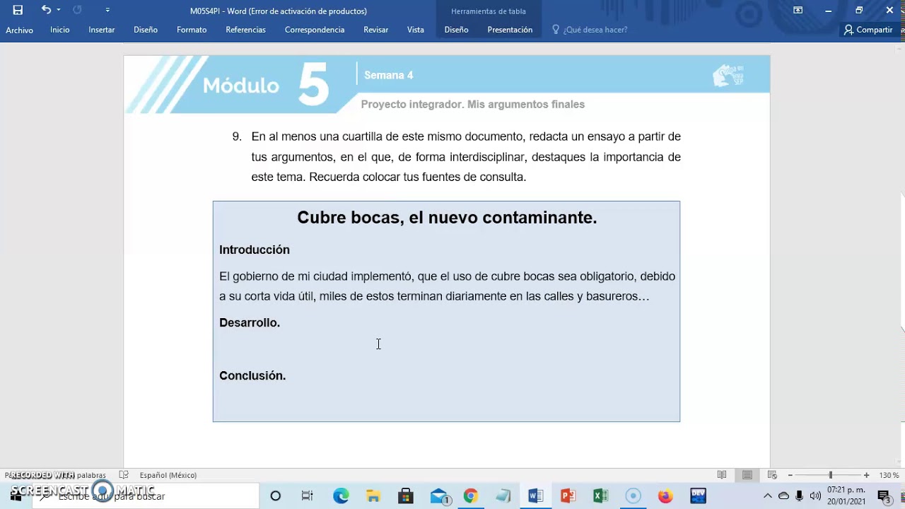 Tutorial Proyecto integrador. Módulo 5