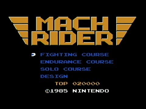 Mach Rider (Nintendo, 1986) - NES Gameplay