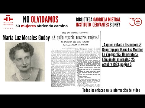 Alba Moledo reivindica a la pionera María Luz Morales en los coloquios del 8-M en Sanxenxo