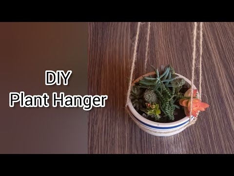 DIY Plant Hanger | 1 Minute Hanging Planter - Plant Hanging Ideas     #diy #planthanger #gardenhacks
