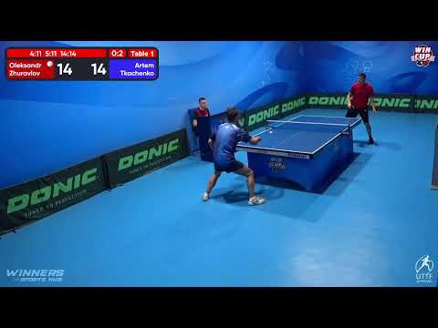 23:30 Oleksandr Zhuravlov 0 - 3 Artem Tkachenko West 5 WIN CUP 13.11.2022 | TABLE TENNIS WINCUP