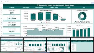 Construction Project Cost Dashboard in Google Sheets