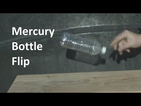 Water Bottle Flip With Mercury in Slow Motion