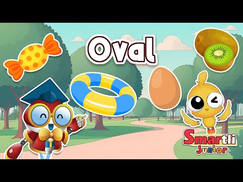 Oval | Fun Songs about Shapes | Fun Kids Songs | Smartli Junior for Kids #nurseryrhymes