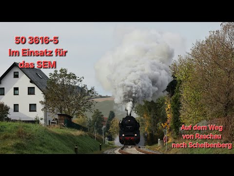 Herbstdampf - 50 3616-5 zwischen Raschau und Scheibenberg