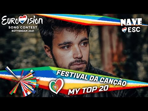 ESC 2021 - Festival da Canção 🇵🇹 - My top 20