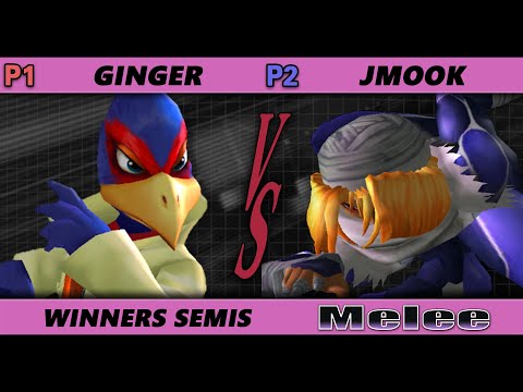 Hax's Nightclub S2E1 Winners Semis - Ginger (Falco) Vs. Jmook (Sheik) SSBM Smash Melee
