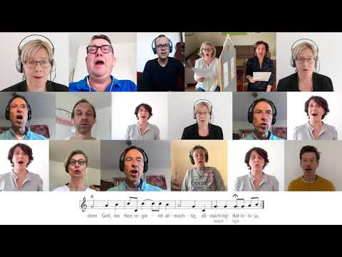 Nr. 1 Halleluja - zum Mitsingen. Wir lassen uns doch nicht am Singen hindern!