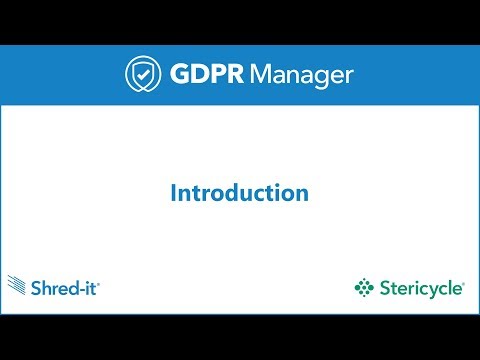 GDPR Manager - Introduction