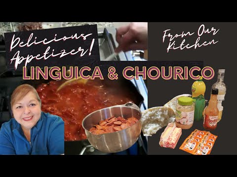 How to Make Amazing Linguica or Chourico Appetizer - Mozambique Fusion! Portuguese/Azorean Food