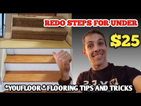 How To Install New Stair Treads And Risers For Under $25 Each