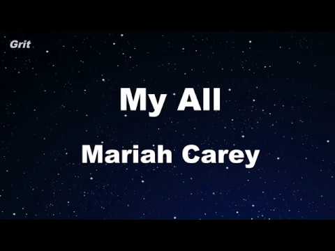 My All - Mariah Carey Karaoke 【No Guide Melody】 Instrumental