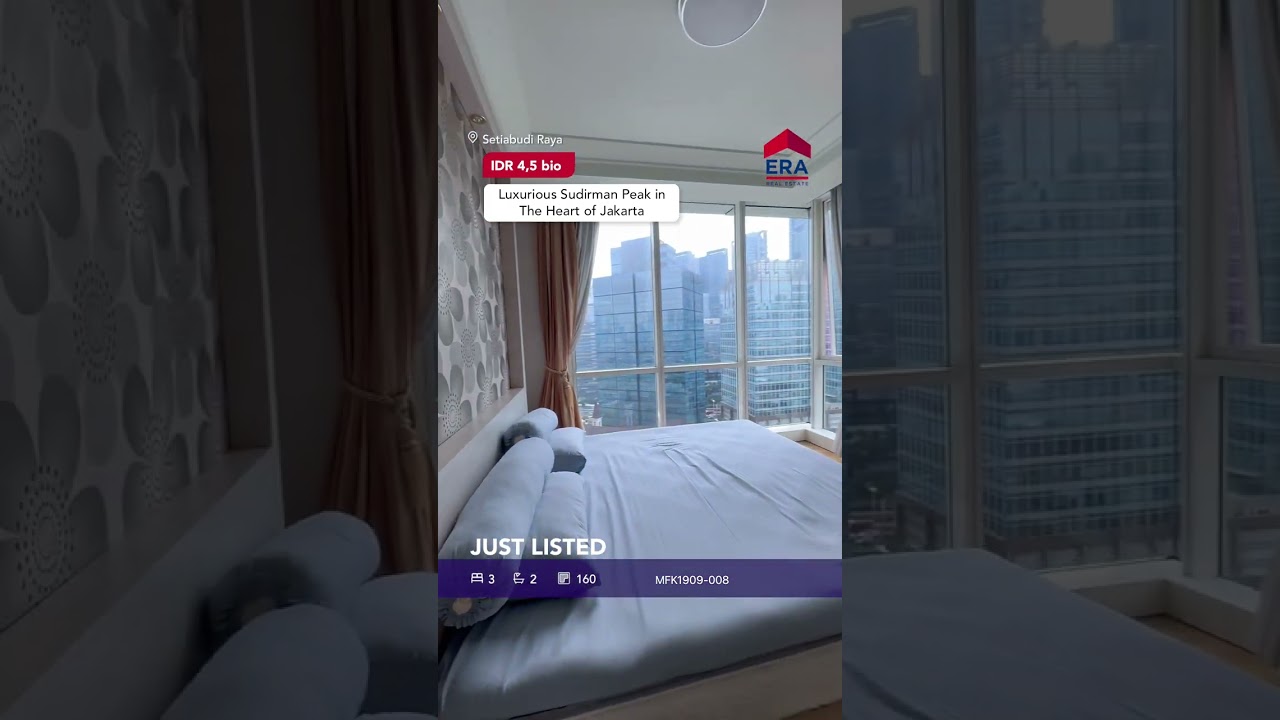 Luxurious & Fully Furnished 3 BR Apt at Sudirman Peak