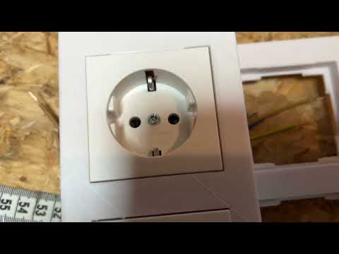 Steckdosenerweiterung von 2 auf 4 Rahmen passend für Gira System 55