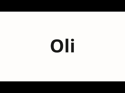How to pronounce Oli | Оли (Olya in Russian)