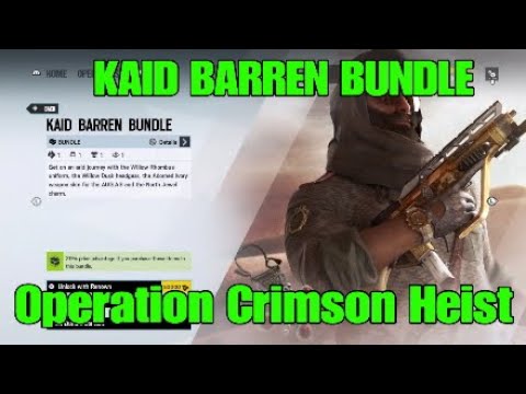 BRAND NEW Kaid Barren Bundle - Rainbow Six Siege