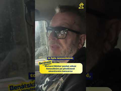 Richard Müller poslal vzkaz fanouškům po předčasně ukončeném koncertu