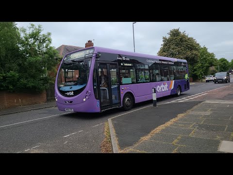 East Gateshead Orbit frenzy! 52 - Go North East 5450 - NK66 EVM & 51 - Go North East 5444 - NK66 EVD